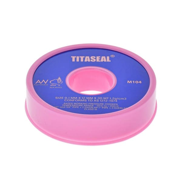 Thread Tape Premium Pink PTFE 12mm x 30M