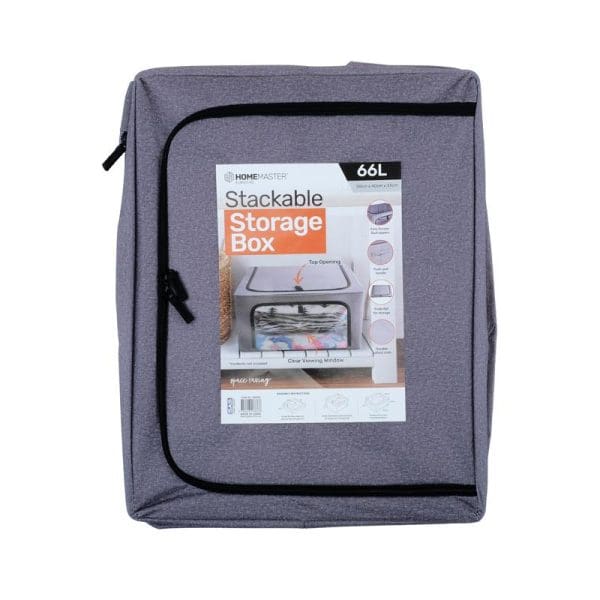 Foldable Fabric Storage Box With Clear Window