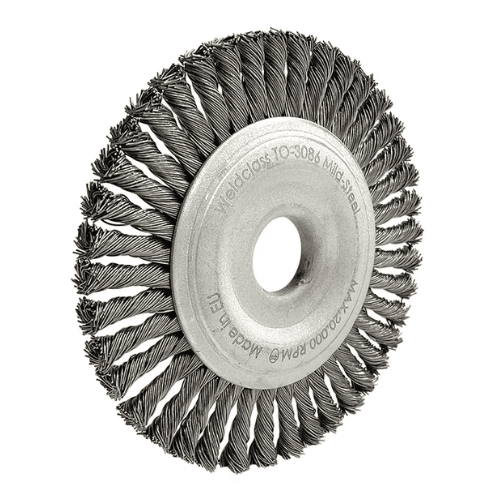 Weldclass Wheel Brush Twist Knot Mild 125mm X 6mm
