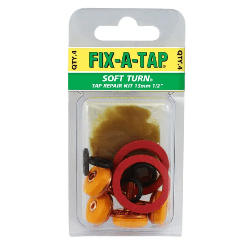 FIX-A-TAP Soft Turn Tap Repair Kit 13mm - 4 Pack