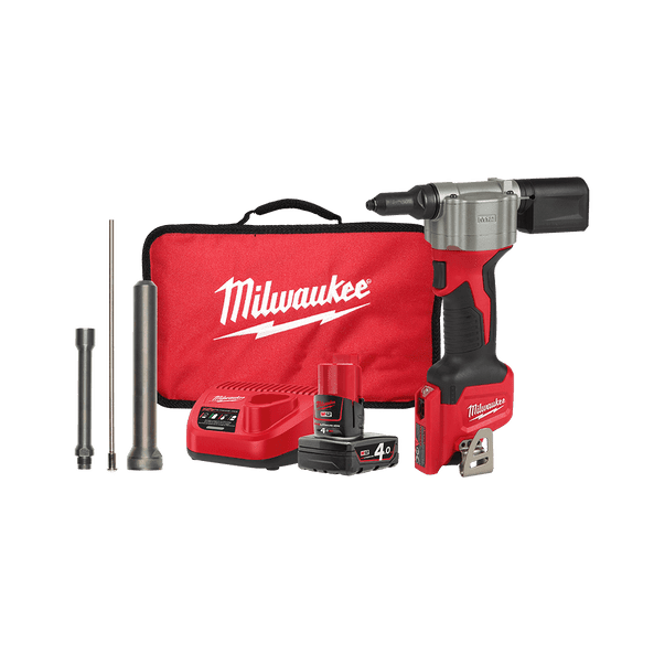 Milwaukee M12™ Rivet Tool Kit M12BPRT-401B