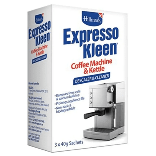 Hillmark Expresso Kleen Coffee Machine Kettle Appliance Descaler And Cleaner 40g