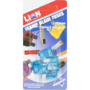 Lion 15A Blade Fuse - 5 Pack