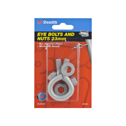 Zenith Eye Bolt Gal 56x4.5x10mm Pack 2