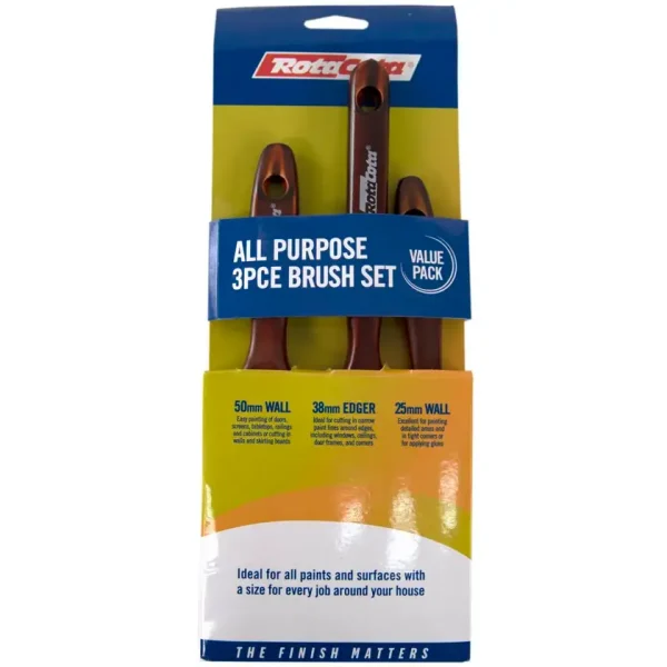 Rota Cota All Purpose Brush Set - 3 Pack