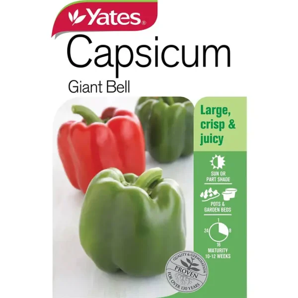 Yates Capsicum Giant Bell Seeds