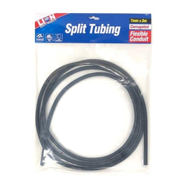 Lion Flexible Corrugated Split Tubing 3m x 7mm