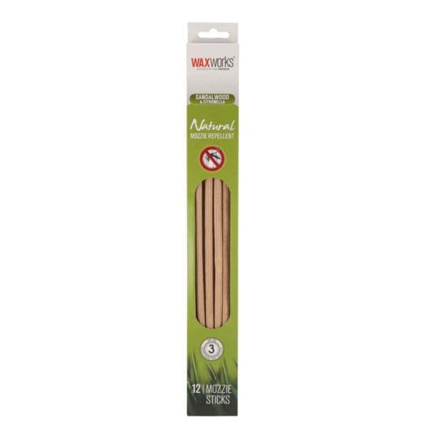 Waxworks Incense Sticks with Citronella/Sandalwood - 12 Pack