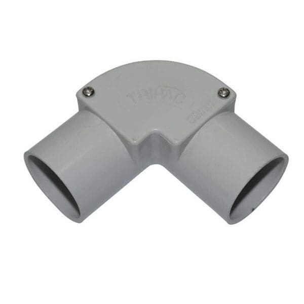Tripac Conduit Inspection Elbow PVC Grey 20mm