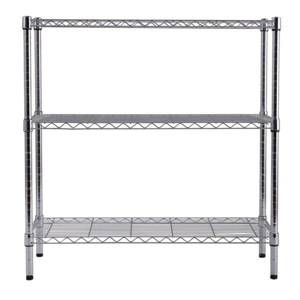 Shelving Unit 3 Tier Chrome 900mm