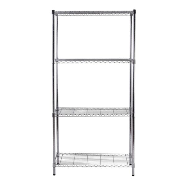 Shelving Unit 4 Tier Chrome 1500mm