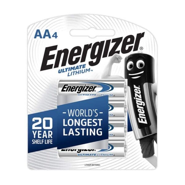Energizer Battery Lithium AA - 4 Pack