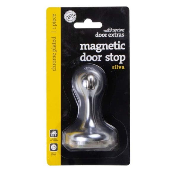 Trio Silva Magnetic Doorstop Chrome Plated 75mm