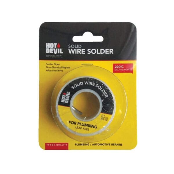 Hot Devil Solid Wire Solder Plumbing and Auto