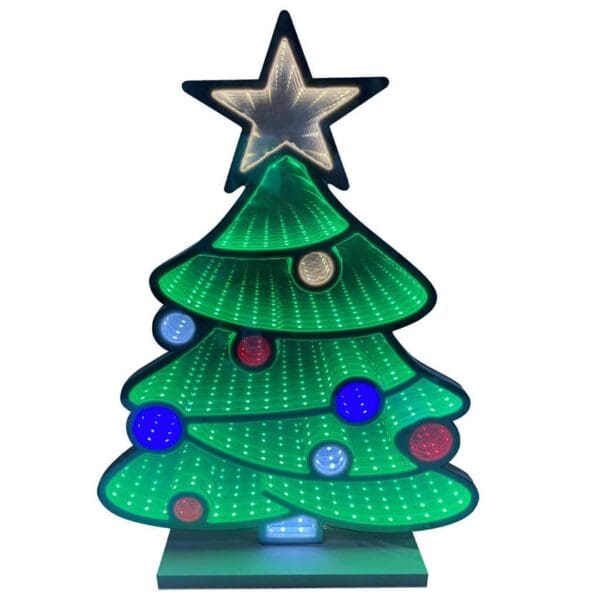 Merry Lane Christmas Tree Infinity Mirror 450mm