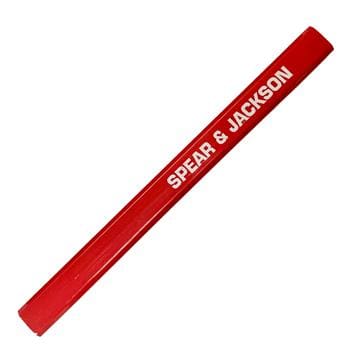 Pencil Traditional Carpenters Builders Medium Red