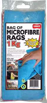 Kenco Microfibre Rags 1Kg Bag
