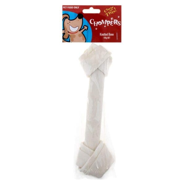 Dog Chew Beef Rawhide Knotted Bone 23cm