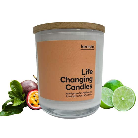 Candle Passionfruit   Lime 400g Kenshi