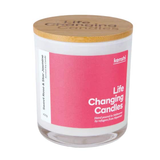 Kenshi Candle Sweet Rose & Star Jasmine 400g