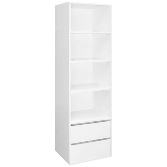 Faulkner 4 Shelf 2 Drawer Storage Unit 500mm