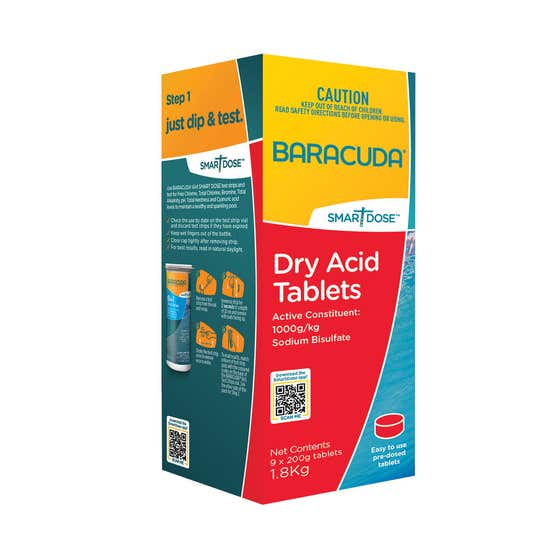 Baracuda Dry Acid Tablets 1.8kg