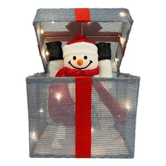 Merry Lane Pop Up Snowman Gift Box