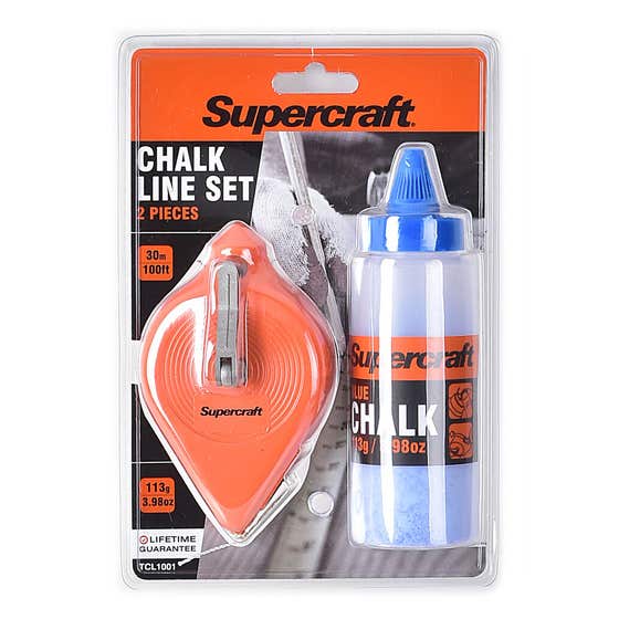Supercraft Chalk Line Reel Set 30m - 2 Piece
