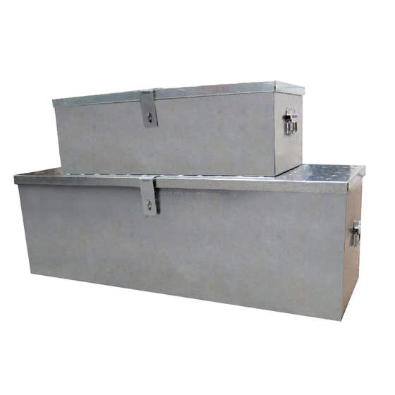 Storage Geelong Tool Box Galvanised Steel - 2 Pack