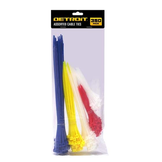 Detroit Standard Cable Tie Assorted Colour - 350 Pack